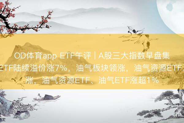 OD体育app ETF午评 | A股三大指数早盘集体下落，标普500ETF陆续溢价涨7%，油气板块领涨，油气资源ETF、油气ETF涨超1%