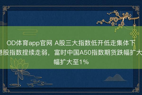 OD体育app官网 A股三大指数低开低走集体下落，港股指数捏续走弱，富时中国A50指数期货跌幅扩大至1%