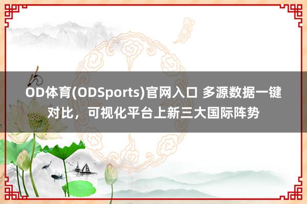 OD体育(ODSports)官网入口 多源数据一键对比，可视化平台上新三大国际阵势