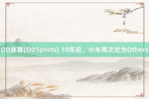 OD体育(ODSports) 10年后，小米再次沦为Others