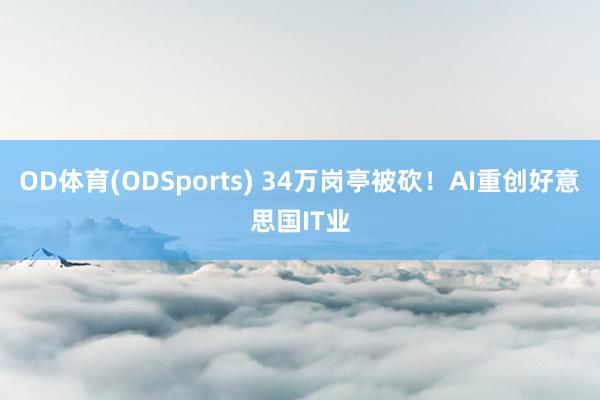 OD体育(ODSports) 34万岗亭被砍!AI重创好意思国IT业