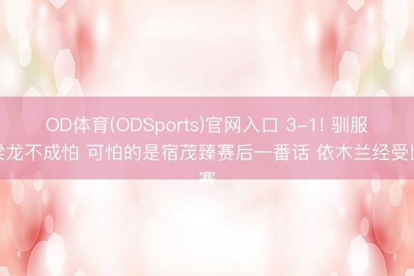 OD体育(ODSports)官网入口 3-1! 驯服铜梁龙不成怕 可怕的是宿茂臻赛后一番话 依木兰经受比赛