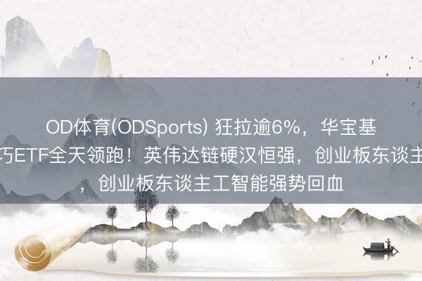 OD体育(ODSports) 狂拉逾6%,华宝基金港股通讯息技巧ETF全天领跑!英伟达链硬汉恒强,创业板东谈主工智能强势回血