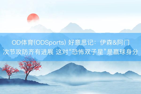 OD体育(ODSports) 好意思记:伊森&阿门次节攻防齐有进展 这对“恐怖双子星”是赢球身分
