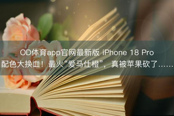 OD体育app官网最新版 iPhone 18 Pro配色大换血!最火“爱马仕橙”,真被苹果砍了……