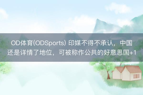OD体育(ODSports) 印媒不得不承认，中国还是详情了地位，可被称作公共的好意思国+1