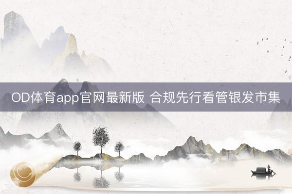 OD体育app官网最新版 合规先行看管银发市集